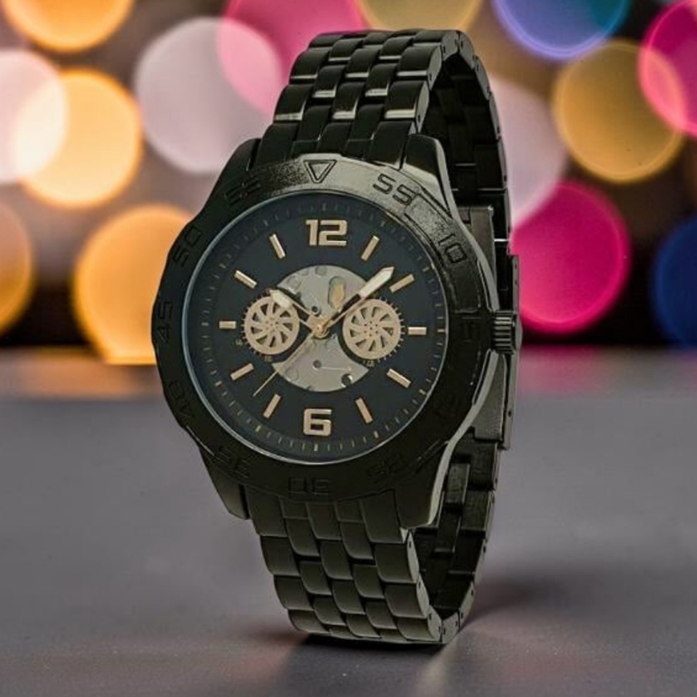 Black Steampunk Watch For Men